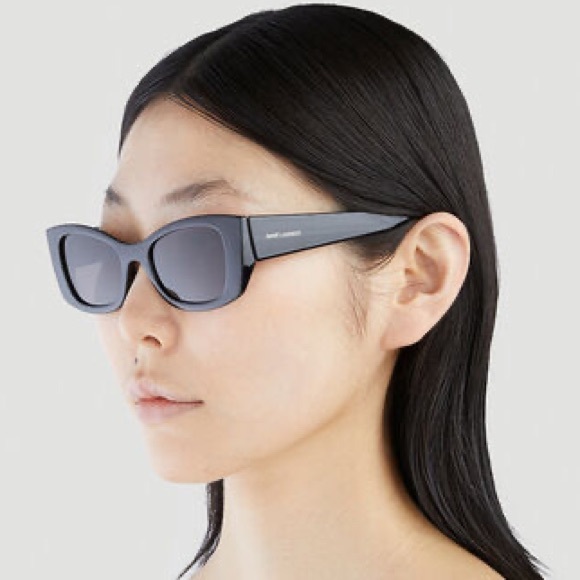 NEW  SAINT LAURENT SL593 001 BLACK WOMEN SUNGLASSES SAINT LAURENT SL 593 001 - Picture 7 of 15